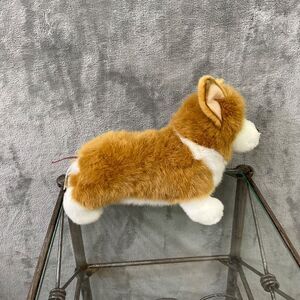 Douglas Corgi Puppy Dog Plush  Realistic Brown White about 12” # 3545 / 2021
